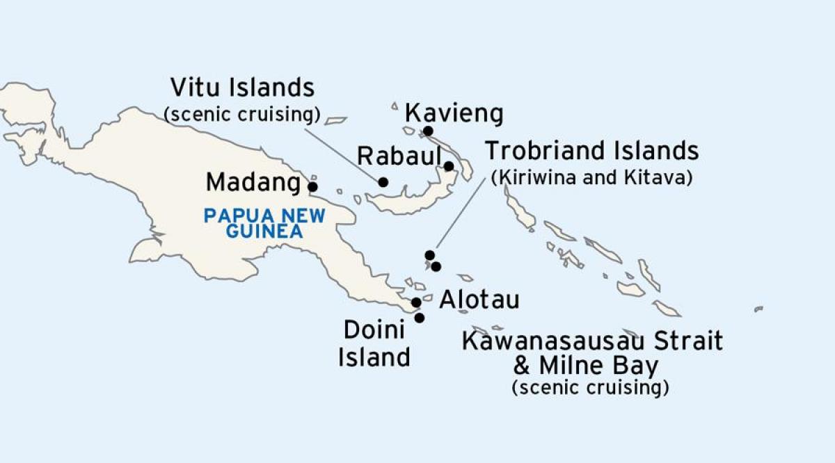 mapa de alotau (papua-nova guiné