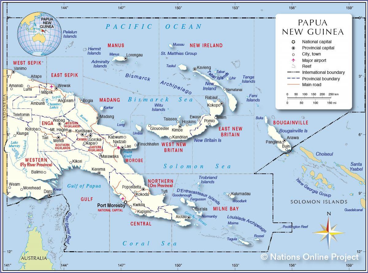 mapa de tari (papua-nova guiné 