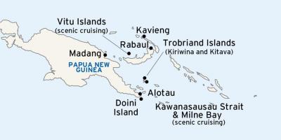 Mapa de alotau (papua-nova guiné
