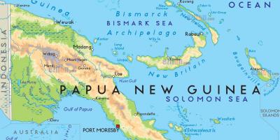 Mapa da cidade capital da papua nova guiné