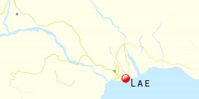 Mapa do lae (papua-nova guiné 