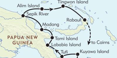 Mapa de rabaul (papua-nova guiné